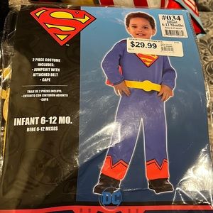 Infants Super Man Costume size 6-12 Mos